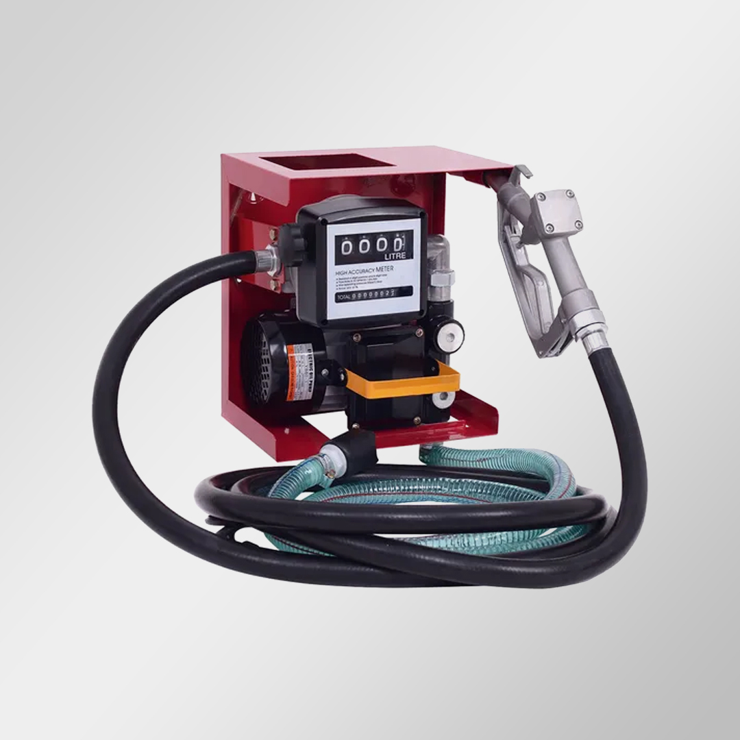 12V Diesel & Kerosene Fuel Transfer Dispenser Pump – With Hose, Nozzle, and Flow Meter 12V diesel fuel transfer pump with hose, nozzle & flow meter – Image 1