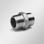 Raccord mamelon inox 316 BSP mâle/mâle conique